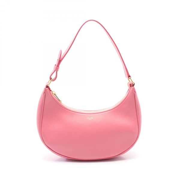 CELINE AVA Shoulder Bag leather Pink Used Women GHW