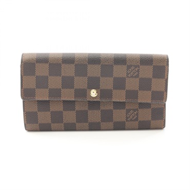 LOUIS VUITTON Portefeuille Sarah Bifoldpurse N61734 Damier canvas Ebene Used LV