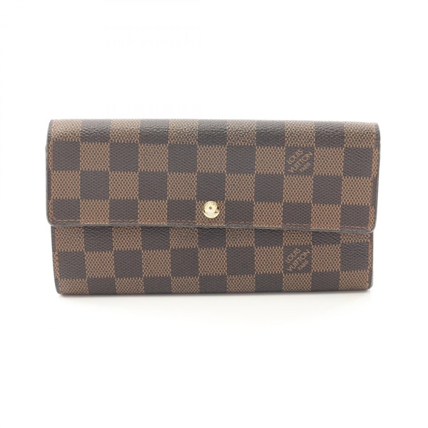 LOUIS VUITTON Portefeuille Sarah Bifoldpurse N61734 Damier canvas Ebene Used LV