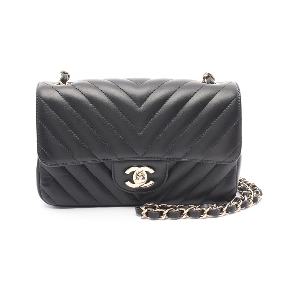 CHANEL Mini Matelasse 20 V-Stitch Chevron chain Shoulder Bag A69900 Lambskin GHW