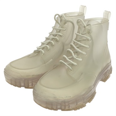 Christian Dior sneakers shoes #41 lace-up high-cut Clear Used mens