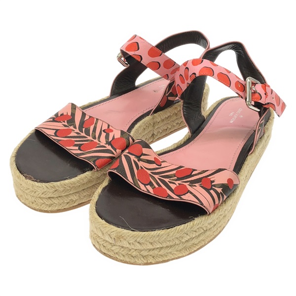 LOUIS VUITTON Sandals Shoes #9.5 Pink Used Women LV