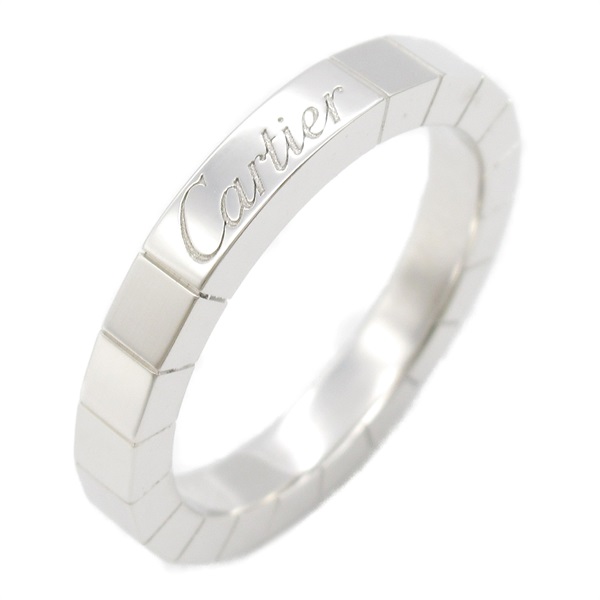 CARTIER Laniere Ring 18KWG White Gold Used Unisex Us size 6 #52
