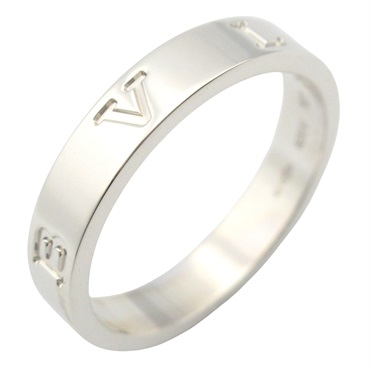 BVLGARI B-zero1 Essential Band Ring 18KWG White Gold Used unisex US size 6.5 #54