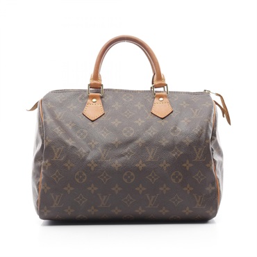 LOUIS VUITTON Speedy 30 Monogram Handbag M41526 PVC Brown Used Women