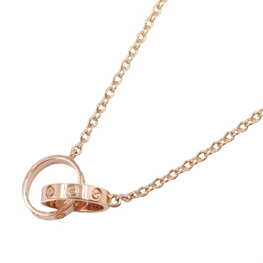 CARTIER Baby Love Necklace Pendant 18KPG Pink Rose Gold Used women
