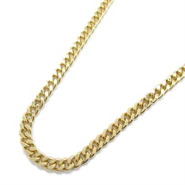 JEWELRY Single 2 Side Flat Link Chain Necklace 60cm 18KYG Yellow Gold Used