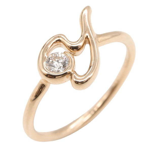 JEWELRY Diamond Ring 18KPG Pink Rose Gold Used Women US size 5.5