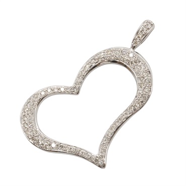 JEWELRY Diamond Pendant Top 18KWG White Gold Used women