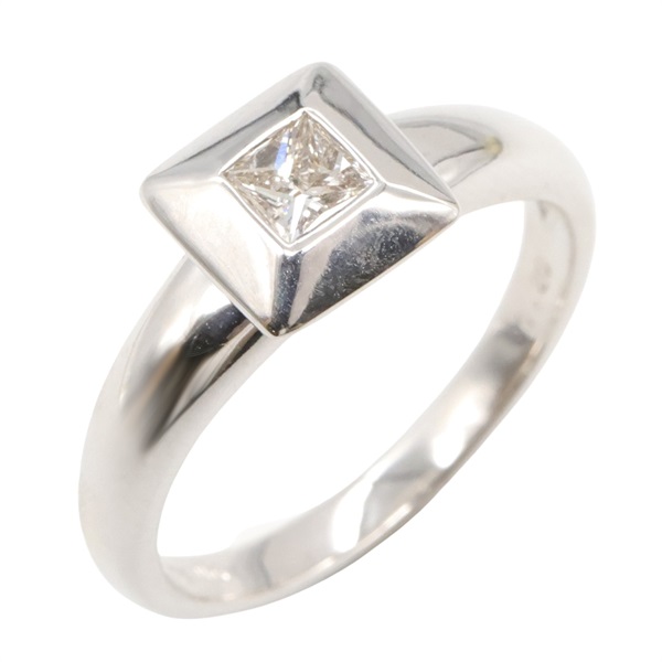 JEWELRY Diamond Ring 18KWG White Gold Used Women US size 6