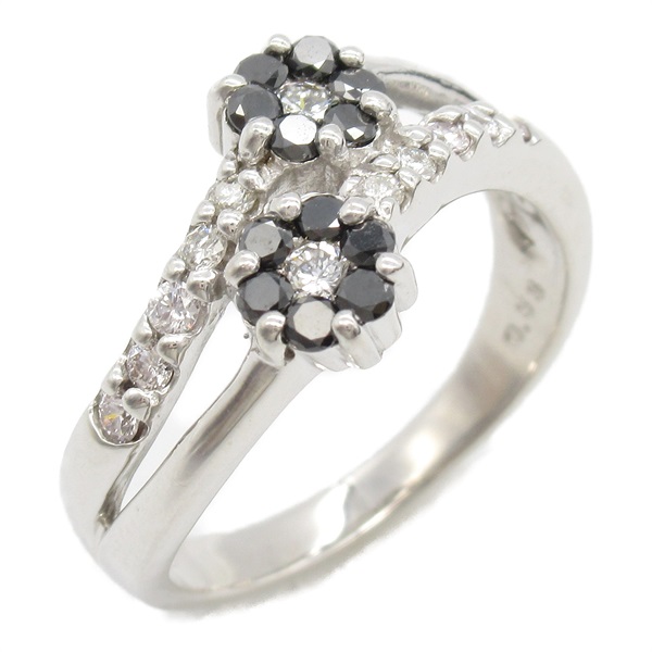 JEWELRY Diamond Ring 18KWG White Gold Black Used women US size 5.75