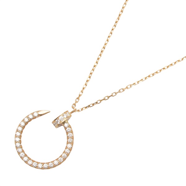 CARTIER Juste un Clou Diamond Necklace 18KRG Pink Rose Gold Used women