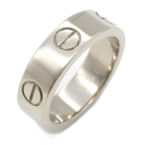 CARTIER Love Ring 18KWG White Gold Used unisex US size 5 #50