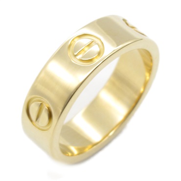 CARTIER Love Ring 18KYG Yellow Gold Used unisex US size 4.25 #48