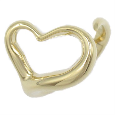 TIFFANY＆CO Open Heart Ring 18KYG Yellow Gold Used women US size 6.75