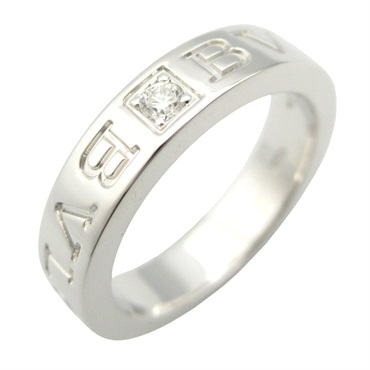BVLGARI B-zero1 Ring 1P Diamond 18KWG White Gold Used women US size 4 #47
