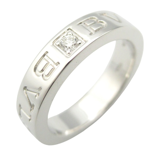 BVLGARI B-zero1 Ring 1P Diamond 18KWG White Gold Used women US size 4 #47