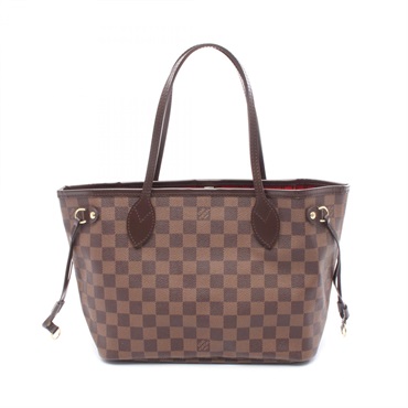 LOUIS VUITTON Neverfull PM Tote Bag N51109 Damier canvas Ebene Used Women LV
