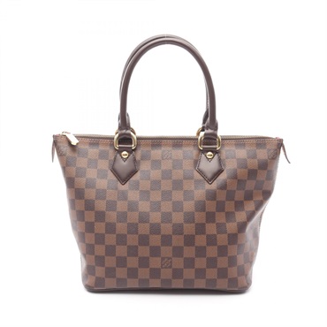 LOUIS VUITTON Saleya PM Tote Handbag N51183 Damier canvas Ebene Used Women LV