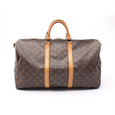 LOUIS VUITTON Keepall Bandouriere 50 travel hand bag M41416 Monogram leather LV