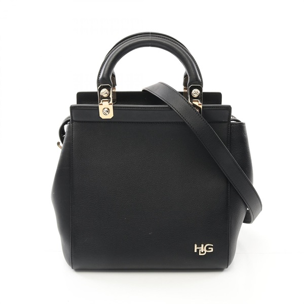 GIVENCHY HDG Hand shoulder bag L5410008 leather Black Used Women