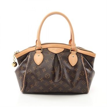LOUIS VUITTON Tivoli PM Handbag M40143 Monogram canvas leather Brown Used LV
