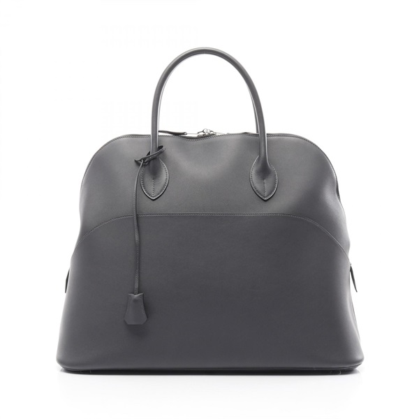 HERMES Bolide 1923 45 Hand bag L 046515CK Swift leather Gray Ardoise Used SHW