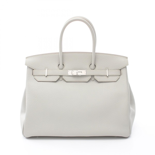 HERMES Birkin 35 Handbag Togo leather Gray Used Women Q SHW unisex