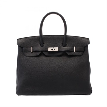 HERMES Birkin 35 Hand bag C Togo leather Black Used SHW
