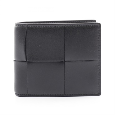 BOTTEGA VENETA cassette Bi-fold wallet purse 749455VBWD28803 leather Black
