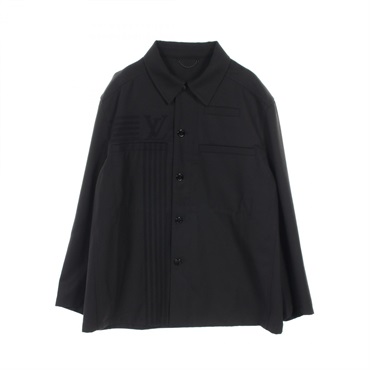 LOUIS VUITTON Karakoram Shirt Jacket RM222V wool polyester Black Used mens #60