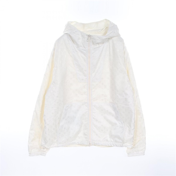 【ひぃ】LOUIS VUITTON ナイロンジャケット ホワイト LOUIS VUITTON ルイヴィトン 22年 1AA59B LVSEモノグラム リバーシブル