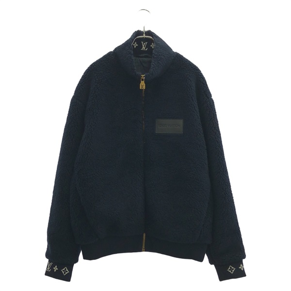 LOUIS VUITTON Blouson Jacket RM251Q TDK HSY42W polyester Navy Used Women L