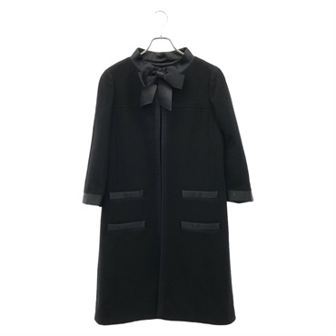 CHANEL coat #36 P26923V17027 wool Black Used