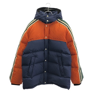 GUCCI Hooded Down jacket 598728 Nylon Multicolor Used mens #48