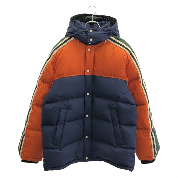 GUCCI Hooded Down jacket 598728 Nylon Multicolor Used mens #48