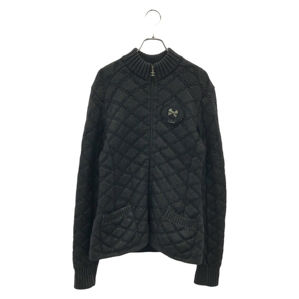 CHANEL Jacket blouson #38 P36588K02286 wool Black Used