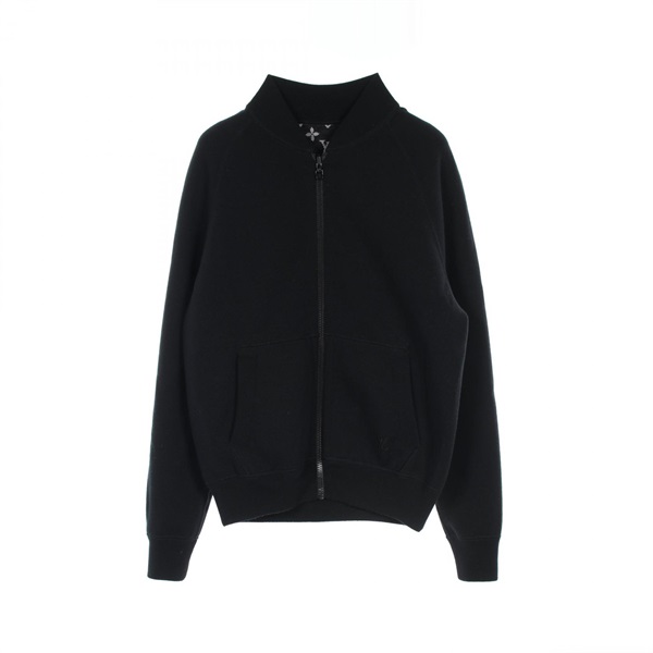 LOUIS VUITTON Monogram Zipped Jacket RM211M ZMA HKN05W wool Black Used mens S
