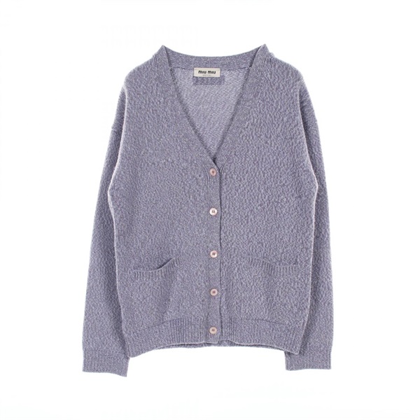 Miu Miu cardigan MMF759 cashmere wool Purple Size 38 Used Women