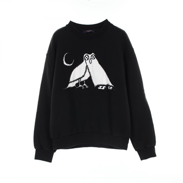 LOUIS VUITTON LV Comics Owl Patch sweatshirt #L RM231 VW3 HOY79W cotton Black