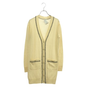 CHANEL Cardigan knitwear Jacket P45636K05764 wool Beige Used Women size 34