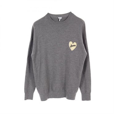 LOEWE knitwear long sleeve H526Y14KEI wool Gray Used mens #S