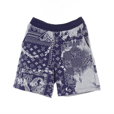 LOUIS VUITTON Monogram bandana short Pants #XS RM222M N31 HNY27W cotton Navy