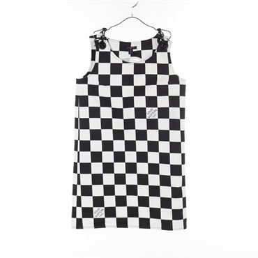 LOUIS VUITTON Damier Denim Chain Strap Dress RW251WW cotton Black White Used 36