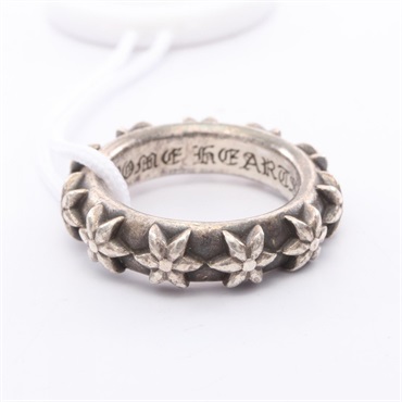 CHROME HEARTS Star band Ring Silver925 Used mens US size 8.25