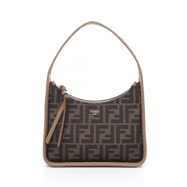 FENDI Small Fendi Ssence Zucca Hand bag 8BS094ALP3F1AOE canvas leather Brown