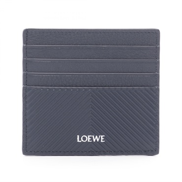 LOEWE Open Card Holder Case C779W72X015544 Leather Navy NEW