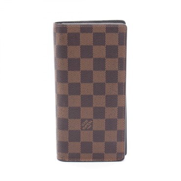 LOUIS VUITTON Portefeuille Brazza Bifold purse N60017 Damier Ebene Used wallet