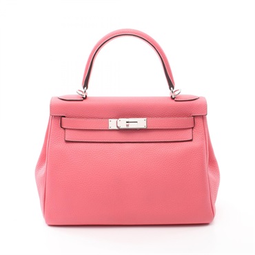 HERMES Kelly 28 Hand shoulder bag Y Taurillon Clemence Rose dete Used SHW