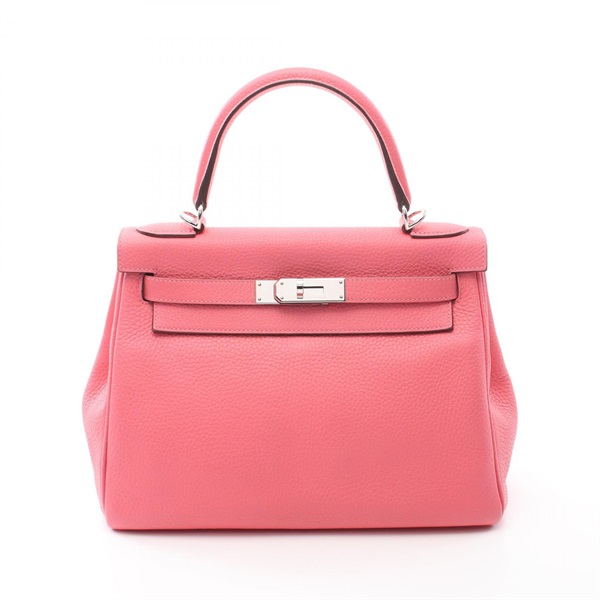 HERMES Kelly 28 Hand shoulder bag Y Taurillon Clemence Rose dete Used SHW